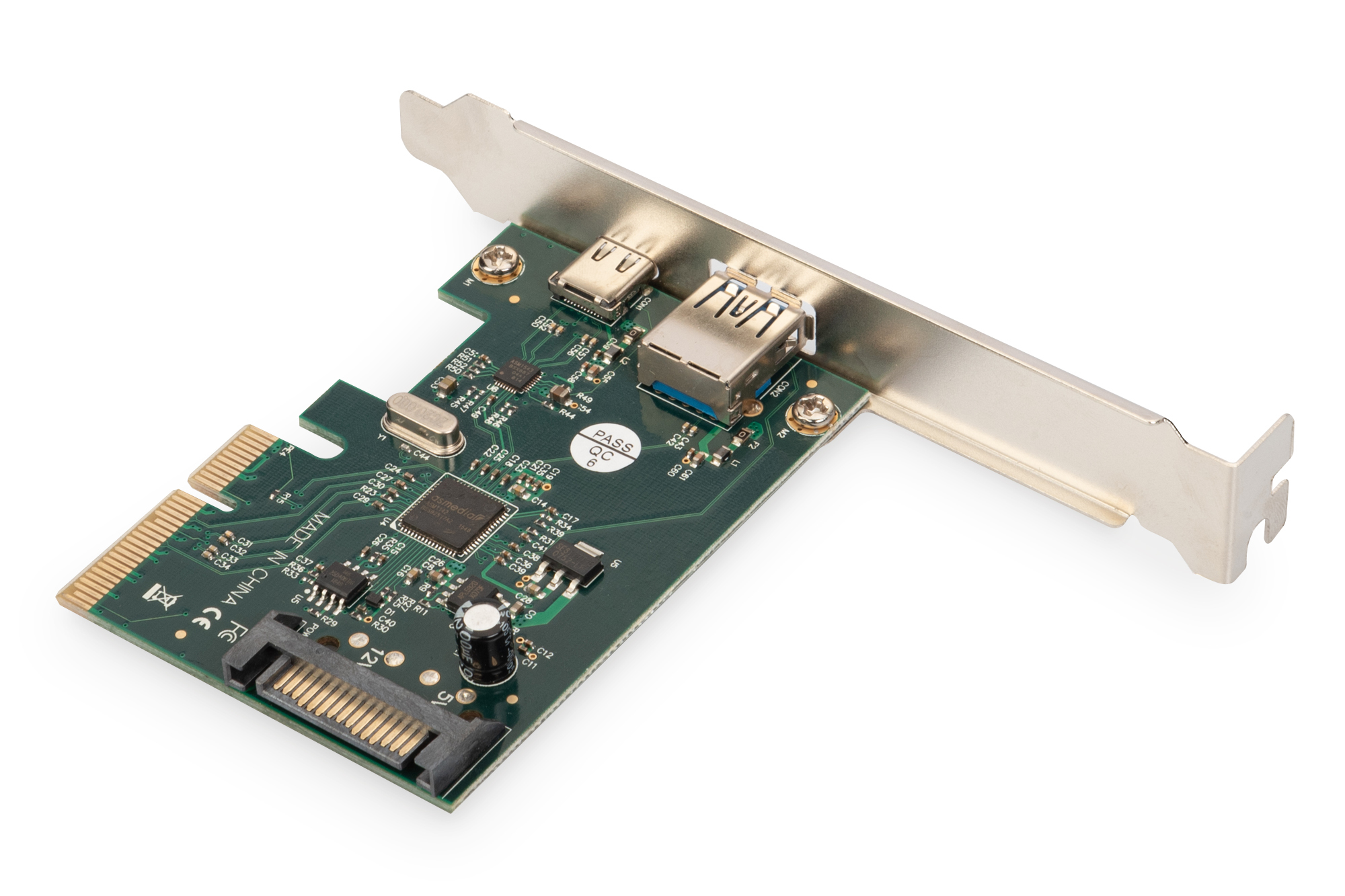 Digitus Tarjeta PCIe, USB Type-C + USB-A