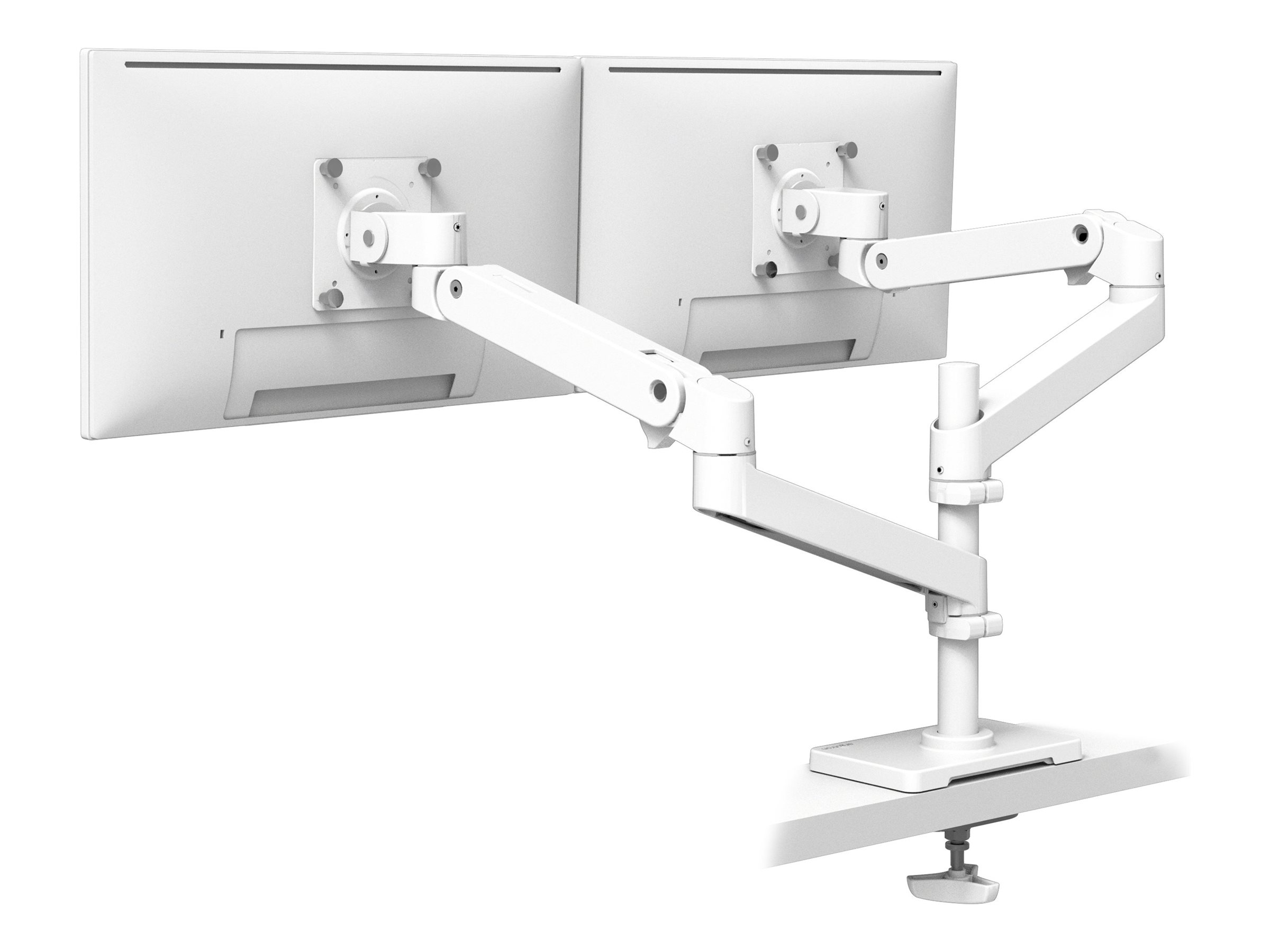 Ergotron LX Pro - Befestigungskit (Doppelarm) - fr 2 LCD-Displays - grommet mount - Aluminium - wei - Bildschirmgre: bis zu 61 cm (bis zu 24 Zoll)