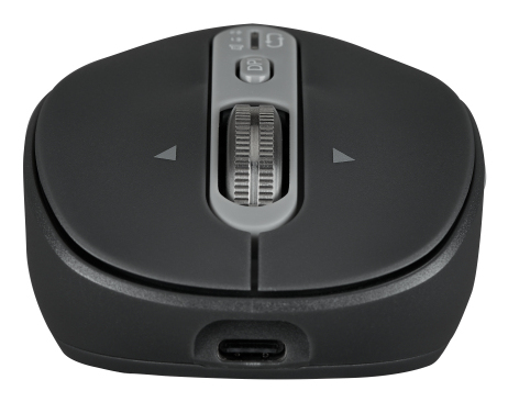 V7 Souris  dfilement latral, Bluetooth bimode MW600BT 2,4 GHz rapide - Rechargeable par USB-C - Connectivit sans fil - 2 canaux Bluetooth, canal 1-2,40 Ghz - 7 bouton(s) - 1 000-1 600-2 400-3 200 ppp slectionnables - Batterie incluse - Windows - MacO