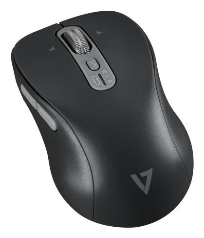 V7 Souris  dfilement latral, Bluetooth bimode MW600BT 2,4 GHz rapide - Rechargeable par USB-C - Connectivit sans fil - 2 canaux Bluetooth, canal 1-2,40 Ghz - 7 bouton(s) - 1 000-1 600-2 400-3 200 ppp slectionnables - Batterie incluse - Windows - MacO