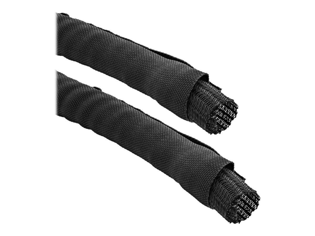InLine Self Closing Sleeving, black, 25mm diameter, 2m