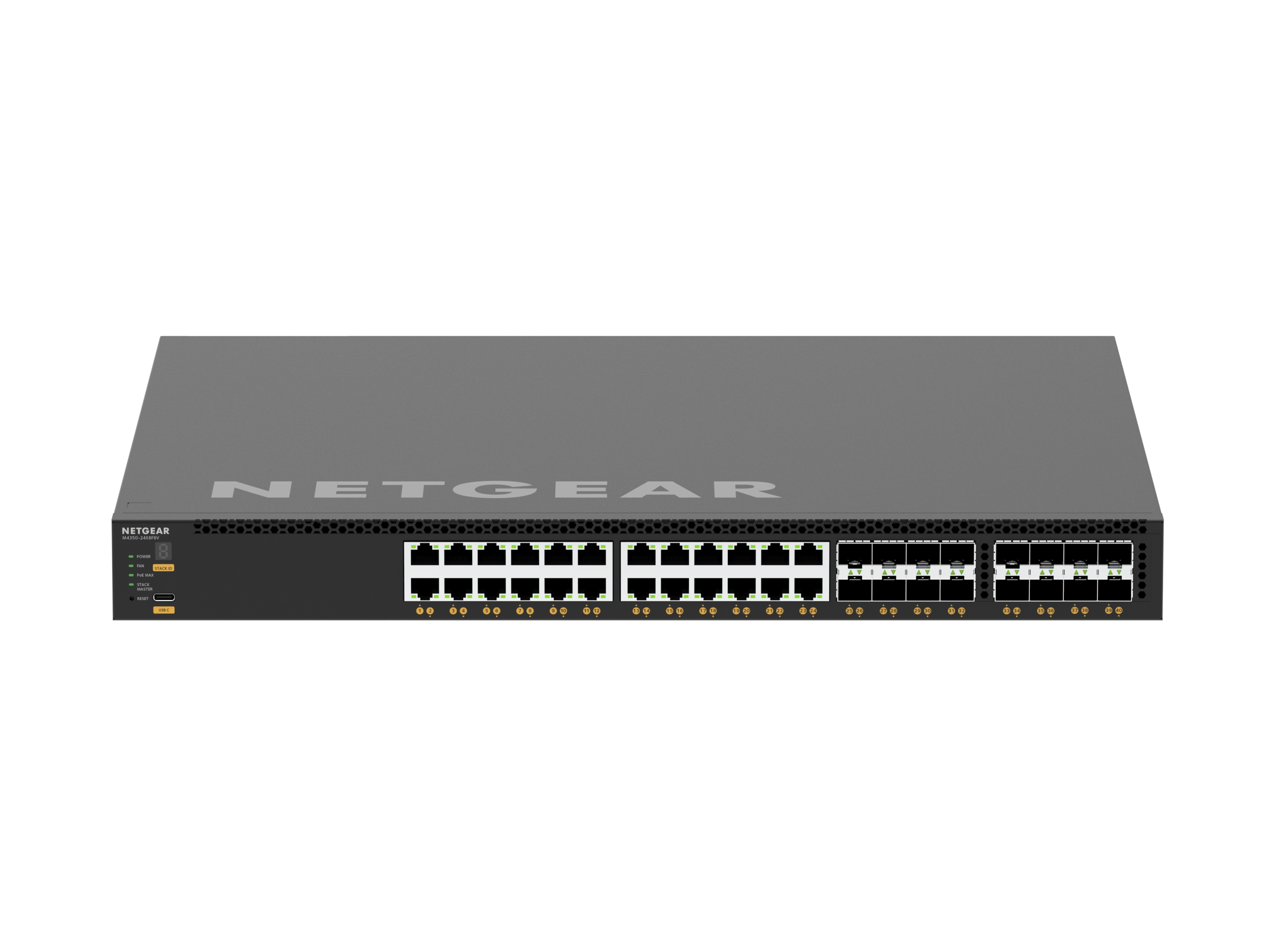 Netgear AV Line M4350-24X8F8V - Switch - L3 - managed - 24 x 100/1000/2.5G/5G/10GBase-T (PoE++)