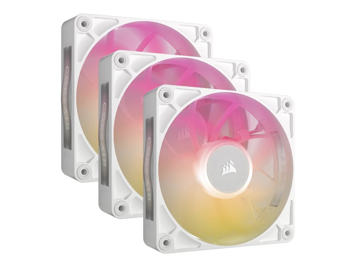 Corsair iCUE Link RX120 MAX RGB Starter Kit - Gehuselfter - 120 mm - wei (Packung mit 3)