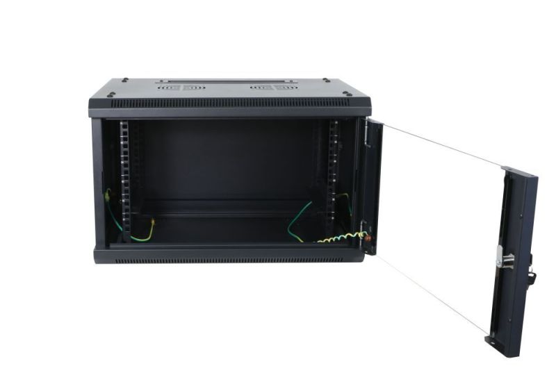 ALLNET 19Wandgeh�use 18HE 1-teilig T600mm Schwarz zerlegt Flat Pack SMA-Serie - Wandgeh�use