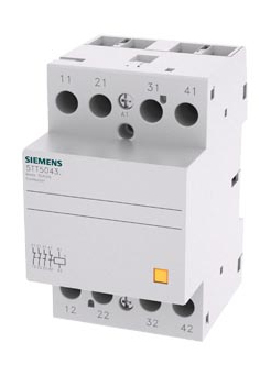 Siemens Insta-Sch�tz mit 4�ffnern Kontakt f�rAC 230V 400V 40A Ansteuerung AC 230V DC