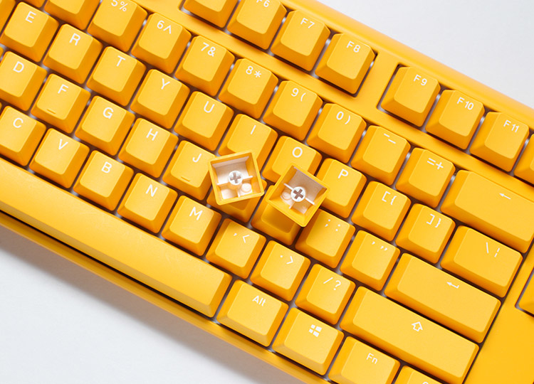 Ducky One 3 Yellow keyboard USB German