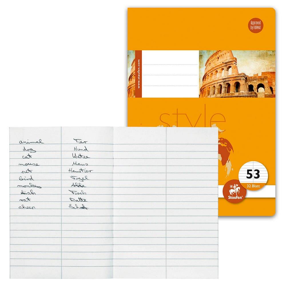 Staufen Vokabelheft Lineatur 53 liniert ohne Rand