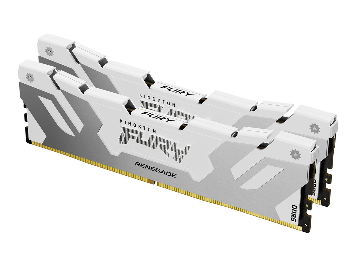 Kingston Technology FURY 32GB 7600MT/s DDR5 CL38 DIMM (Kit of 2) Renegade White XMP