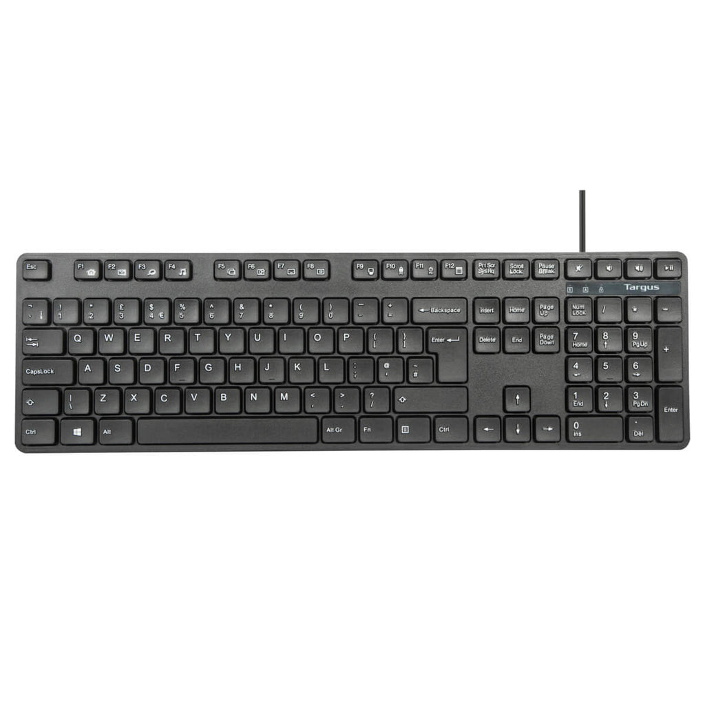 Targus AKM622UK clavier Souris incluse Universel USB QWERTY Anglais britannique Noir