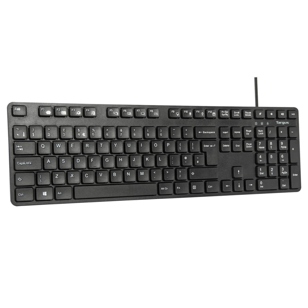 Targus AKM622UK clavier Souris incluse Universel USB QWERTY Anglais britannique Noir