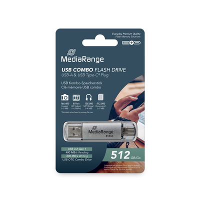 MEDIARANGE MR940-1 Usb-Stick Usb Type-A Type-C 3.2 Gen 1 3.1 1 - 512 GB