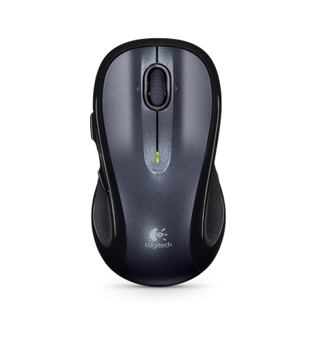 Logitech M510 - Maus - Fr Rechtshnder - Laser - 5 Tasten - kabellos - 2.4 GHz - kabelloser Empfnger (USB)