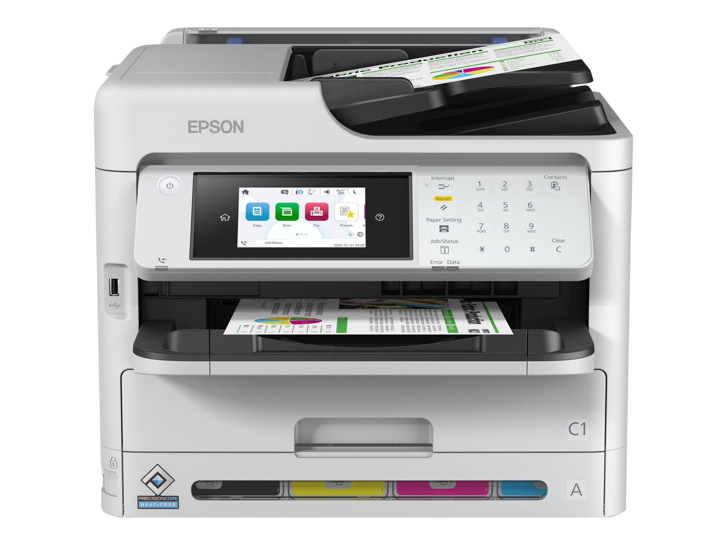 Epson WorkForce Pro WF-C5890DWF BAM - Multifunktionsdrucker - Farbe - Tintenstrahl - A4/Legal (Medien)