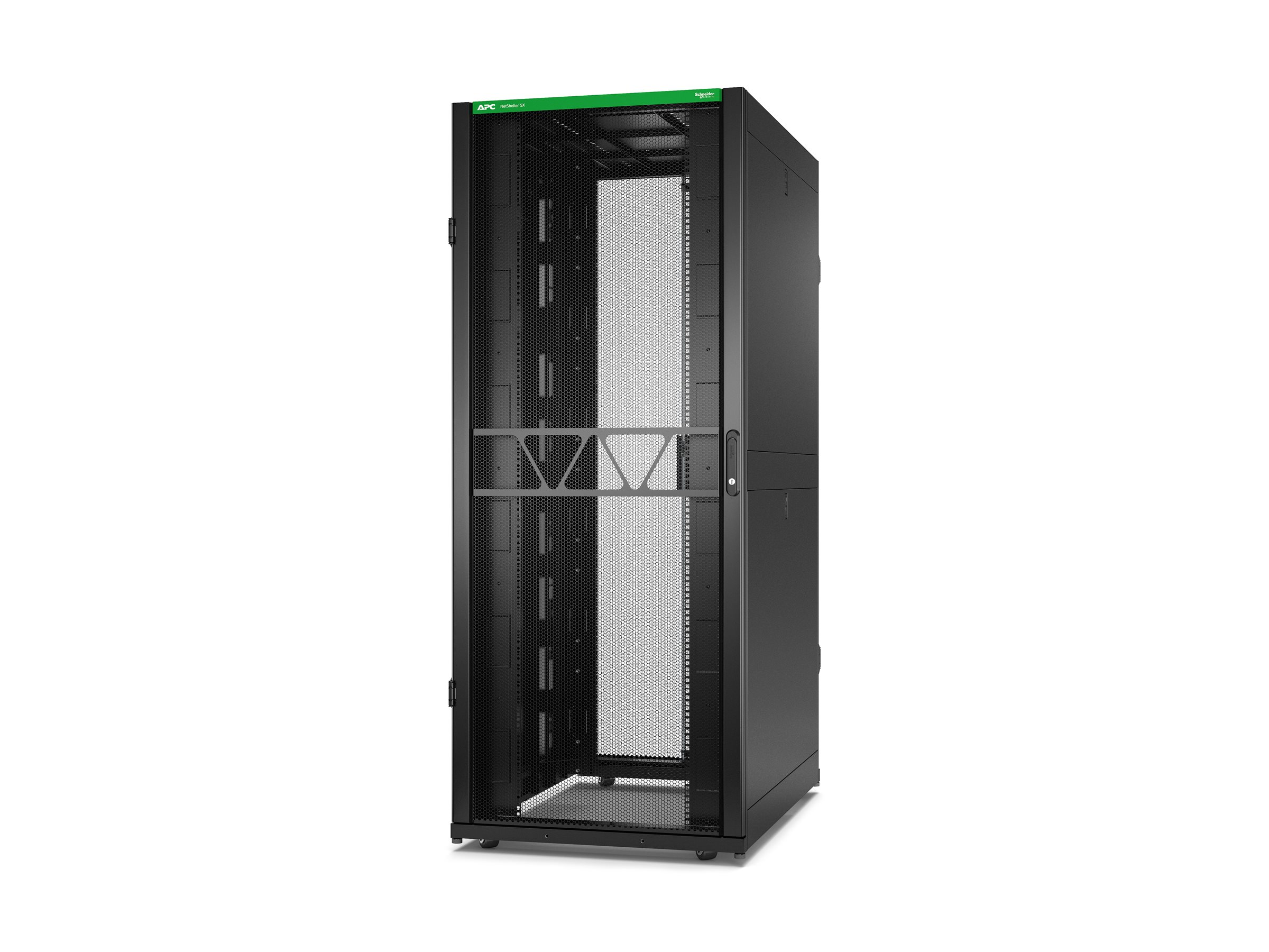 APC Rack Netshelter SX Server, 2e g�n�ration, 42U, 1 991H x 800L x 1 200D mm, avec panneaux lat�raux, noir