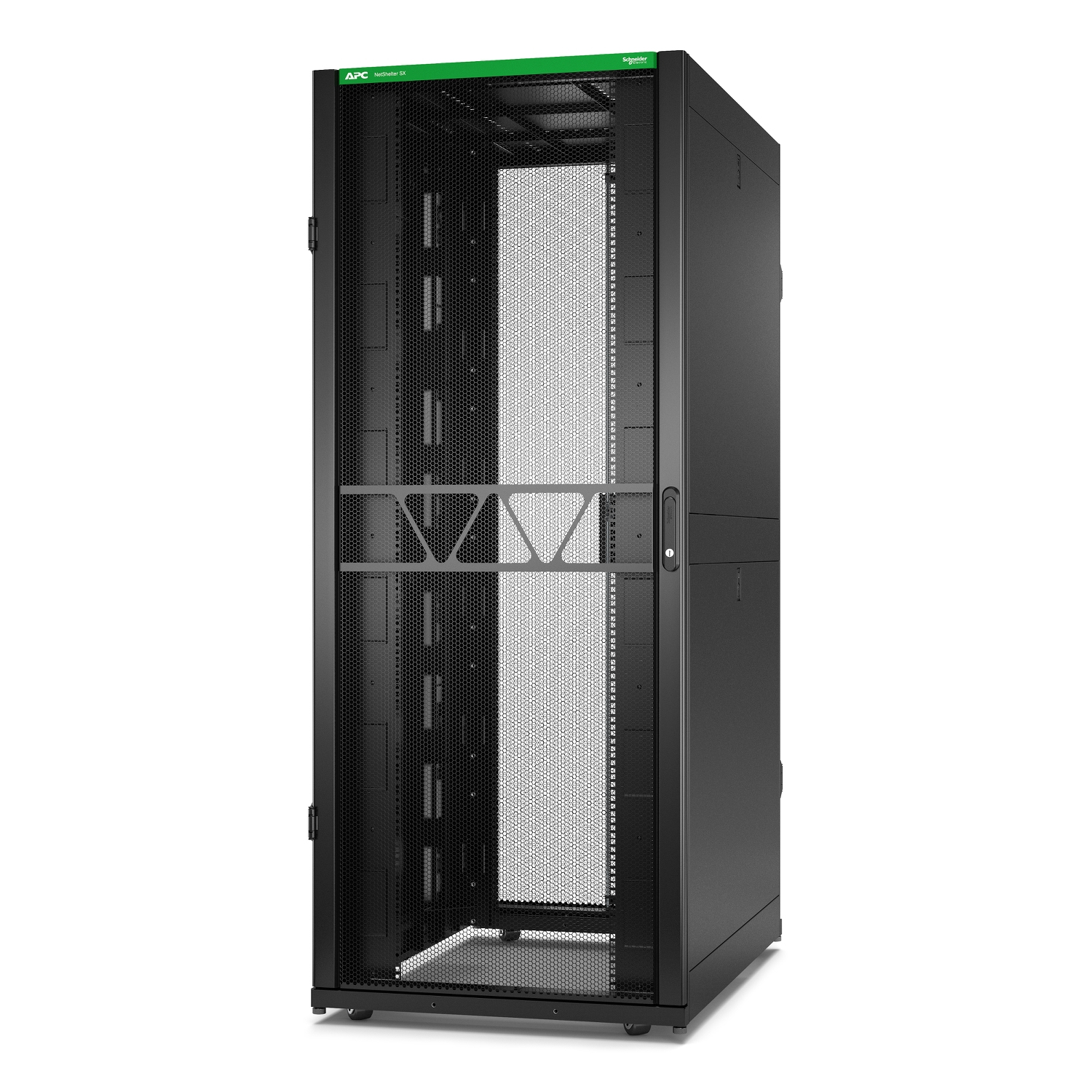 APC Rack Netshelter SX Server, 2e g�n�ration, 42U, 1 991H x 800L x 1 200D mm, avec panneaux lat�raux, noir