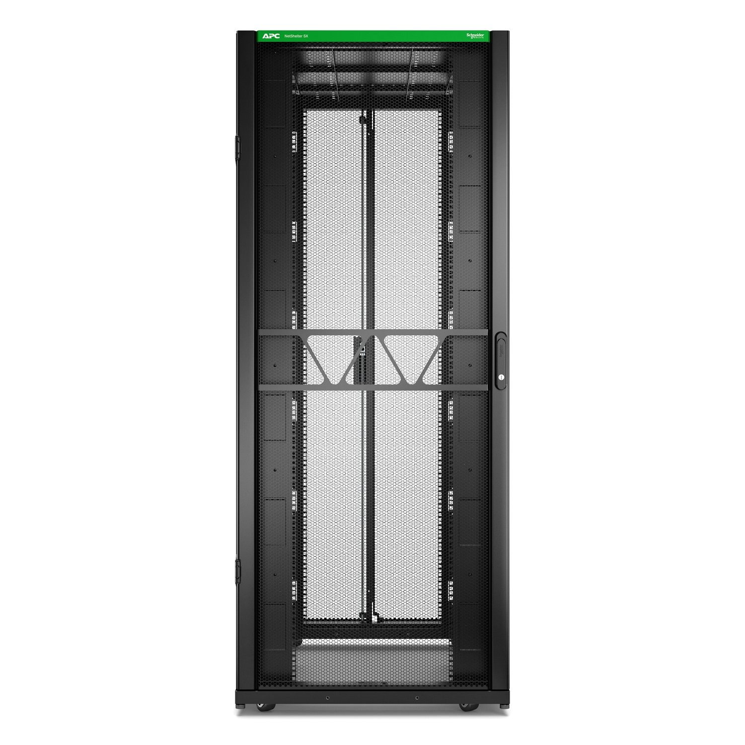 APC Rack Netshelter SX Server, 2e g�n�ration, 42U, 1 991H x 800L x 1 200D mm, avec panneaux lat�raux, noir