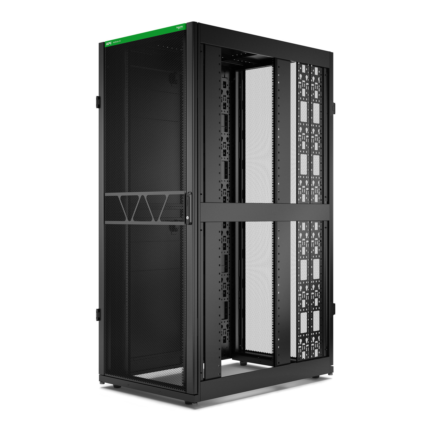 APC Rack Netshelter SX Server, 2e g�n�ration, 42U, 1 991H x 800L x 1 200D mm, avec panneaux lat�raux, noir