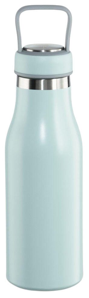 XAVAX Isolierflasche 500 ml Deckel mit Griff Pastellblau