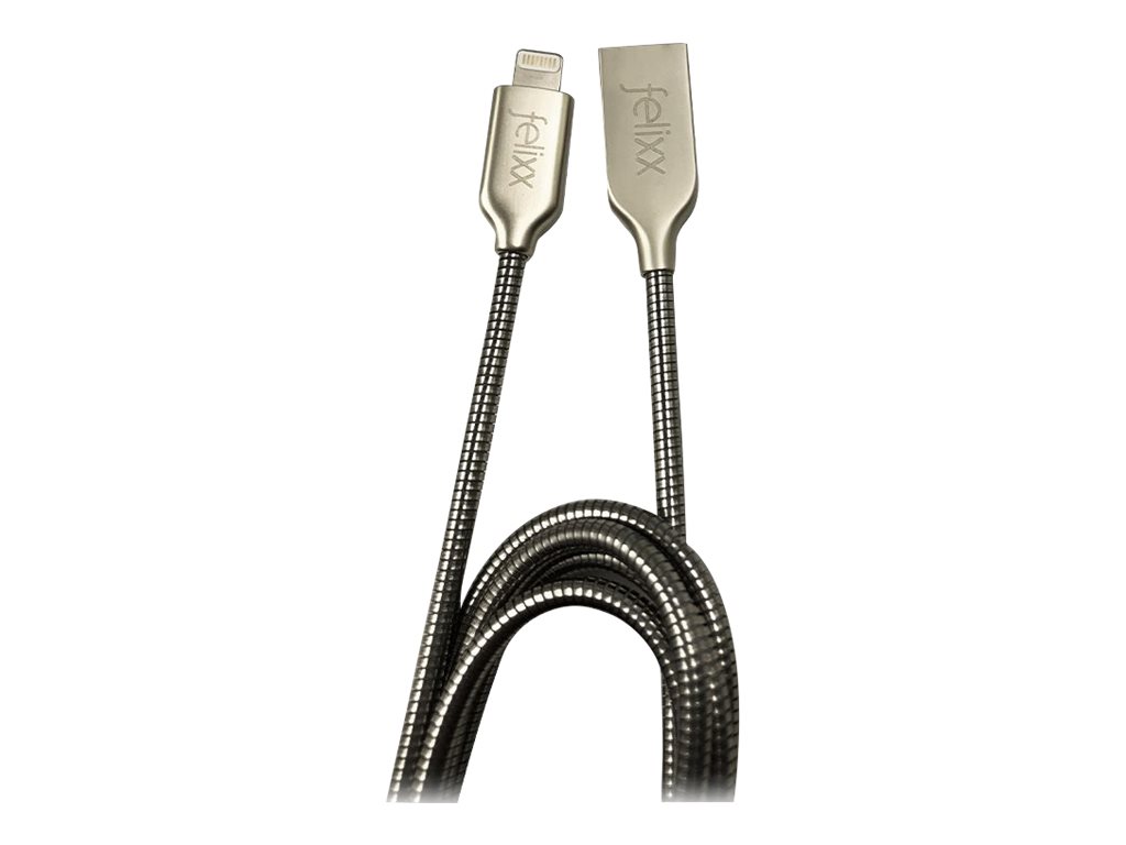 Bea-fon Felixx Premium - Lightning-Kabel - Lightning mnnlich zu USB mnnlich - 1 m - Silber - fr Apple iPad/iPhone/iPod (Lightning)