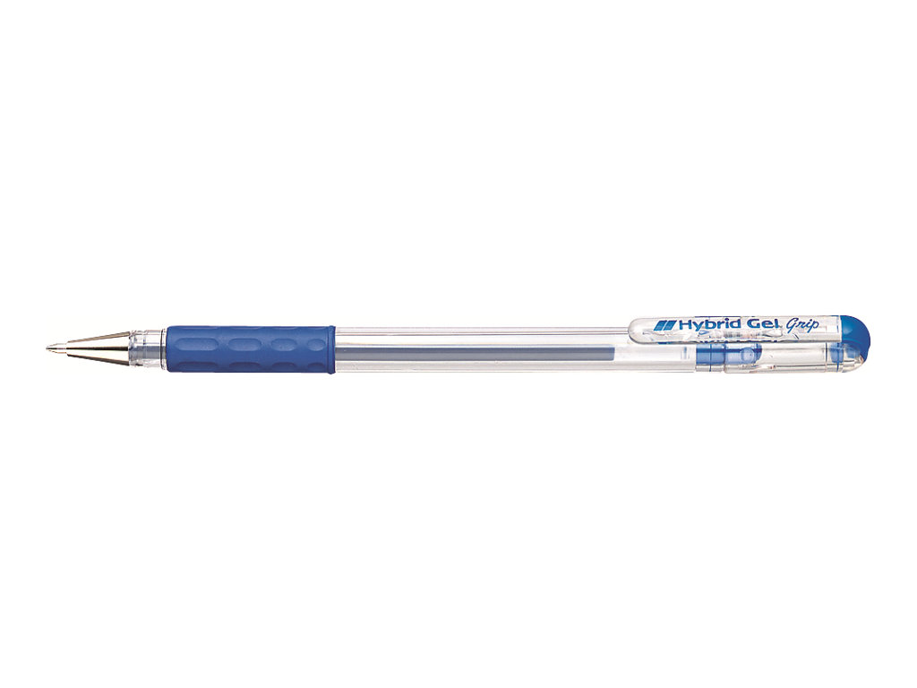 Pentel Gelroller 0.3mm blau Hybrid-Grip Gummigriffzone
