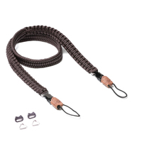 C-ROPE Kameragurt Traveler aus Paracord 100cm Dark Coffee retail