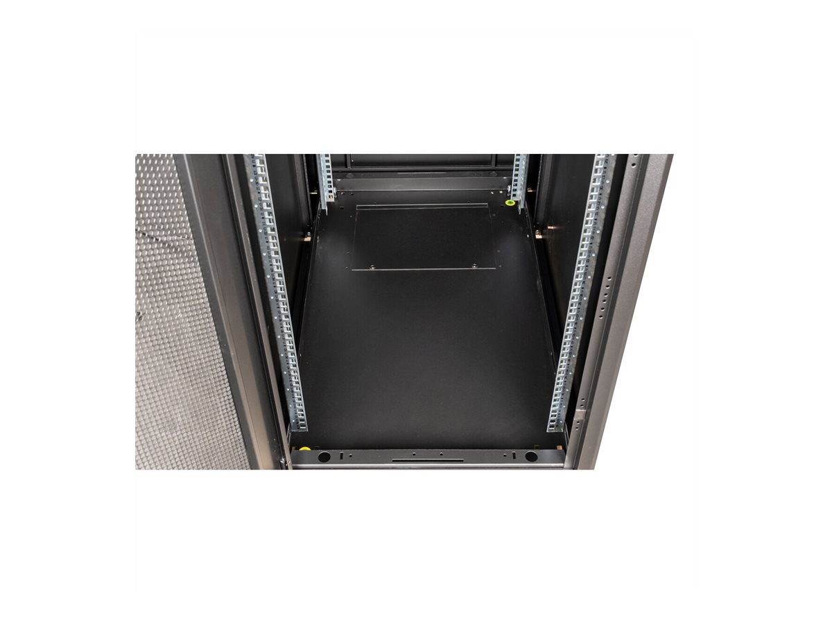 ROLINE Basic - Schrank Netzwerkschrank - Glas T�r, 600x1000 WxD - RAL 9005, Jet Black - 42HE - 48.3 cm (19)