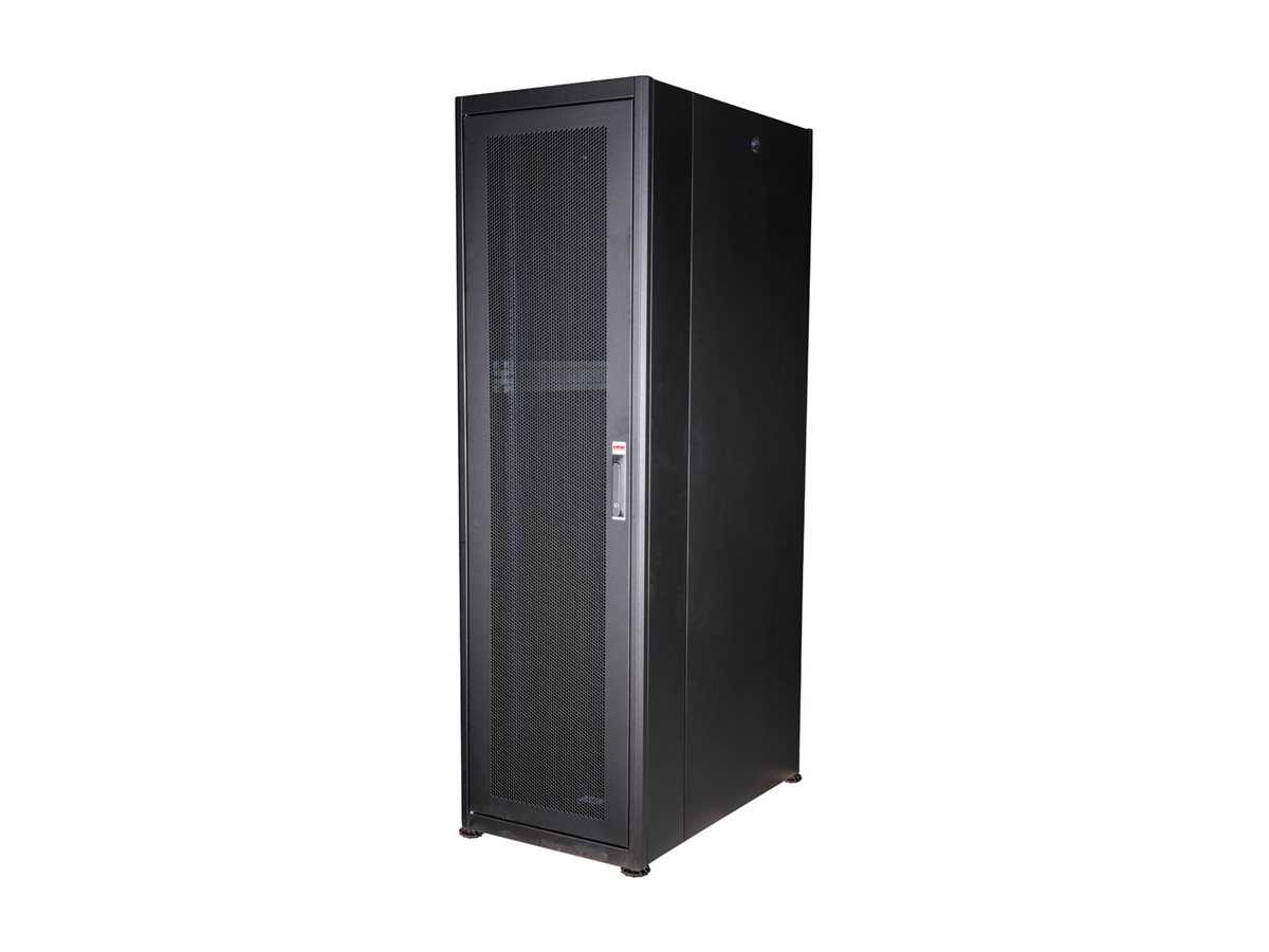 ROLINE Basic - Schrank Netzwerkschrank - Glas T�r, 600x1000 WxD - RAL 9005, Jet Black - 42HE - 48.3 cm (19)