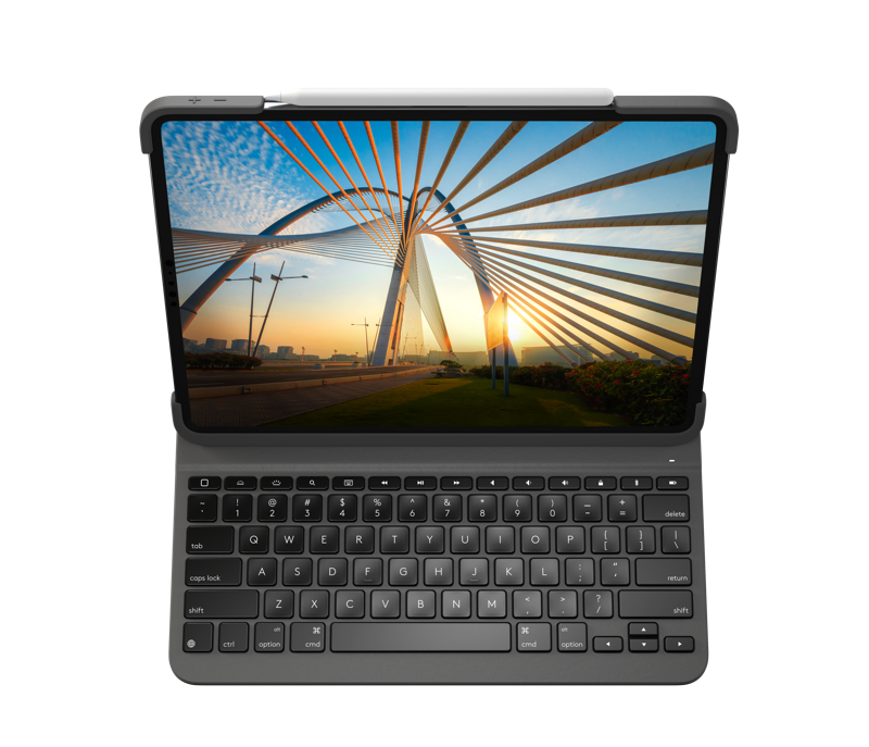 Logitech Slim Folio Pro f/ Pro12.9 Grafite Bluetooth AZERTY Francese