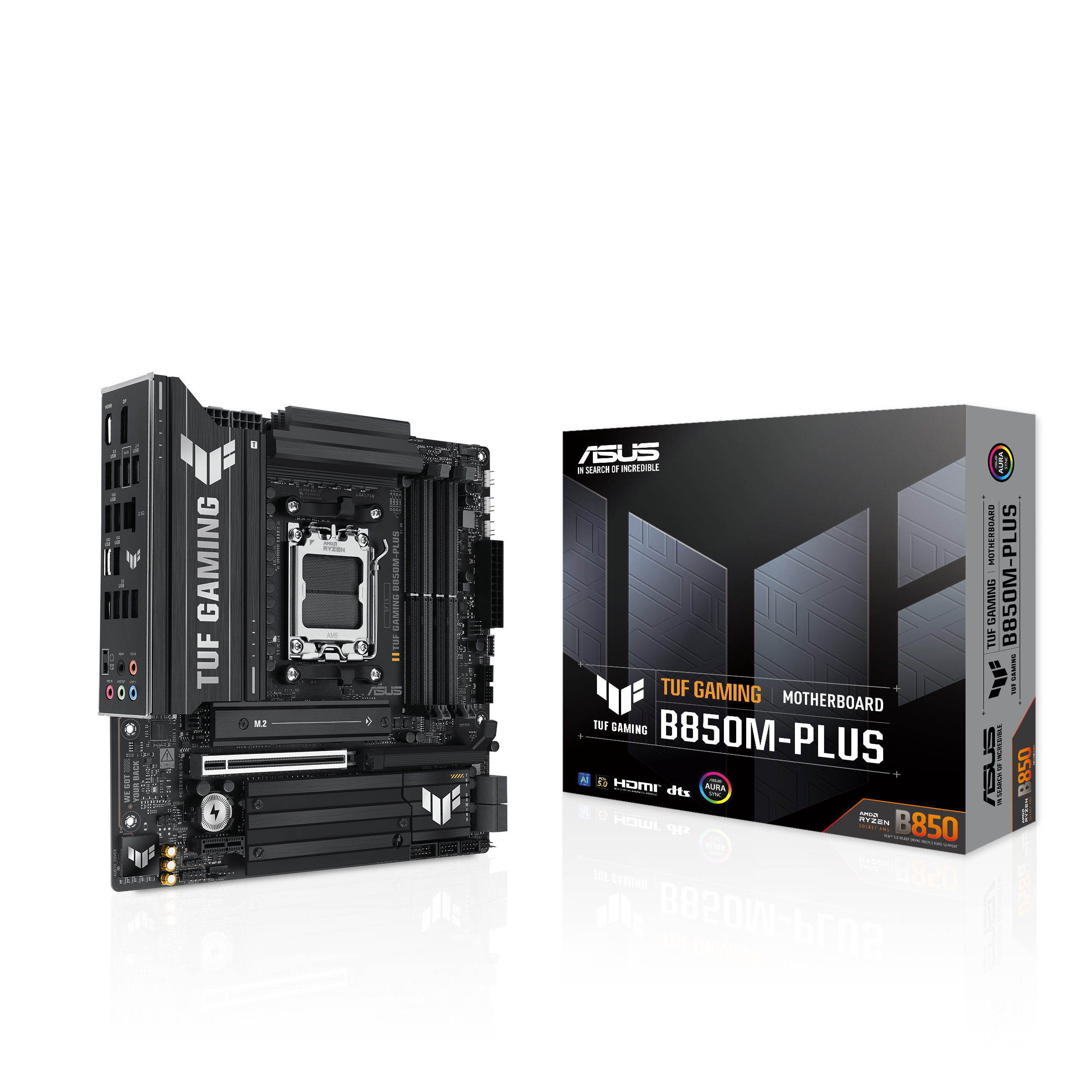 ASUS TUF Gaming B850M-Plus - AMD Sockel AM5 (Ryzen Zen4) - Micro/Mini/Flex-ATX