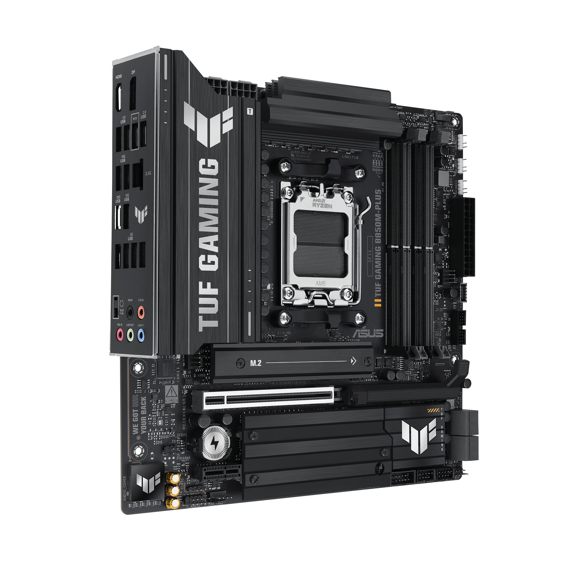 ASUS TUF Gaming B850M-Plus - AMD Sockel AM5 (Ryzen Zen4) - Micro/Mini/Flex-ATX