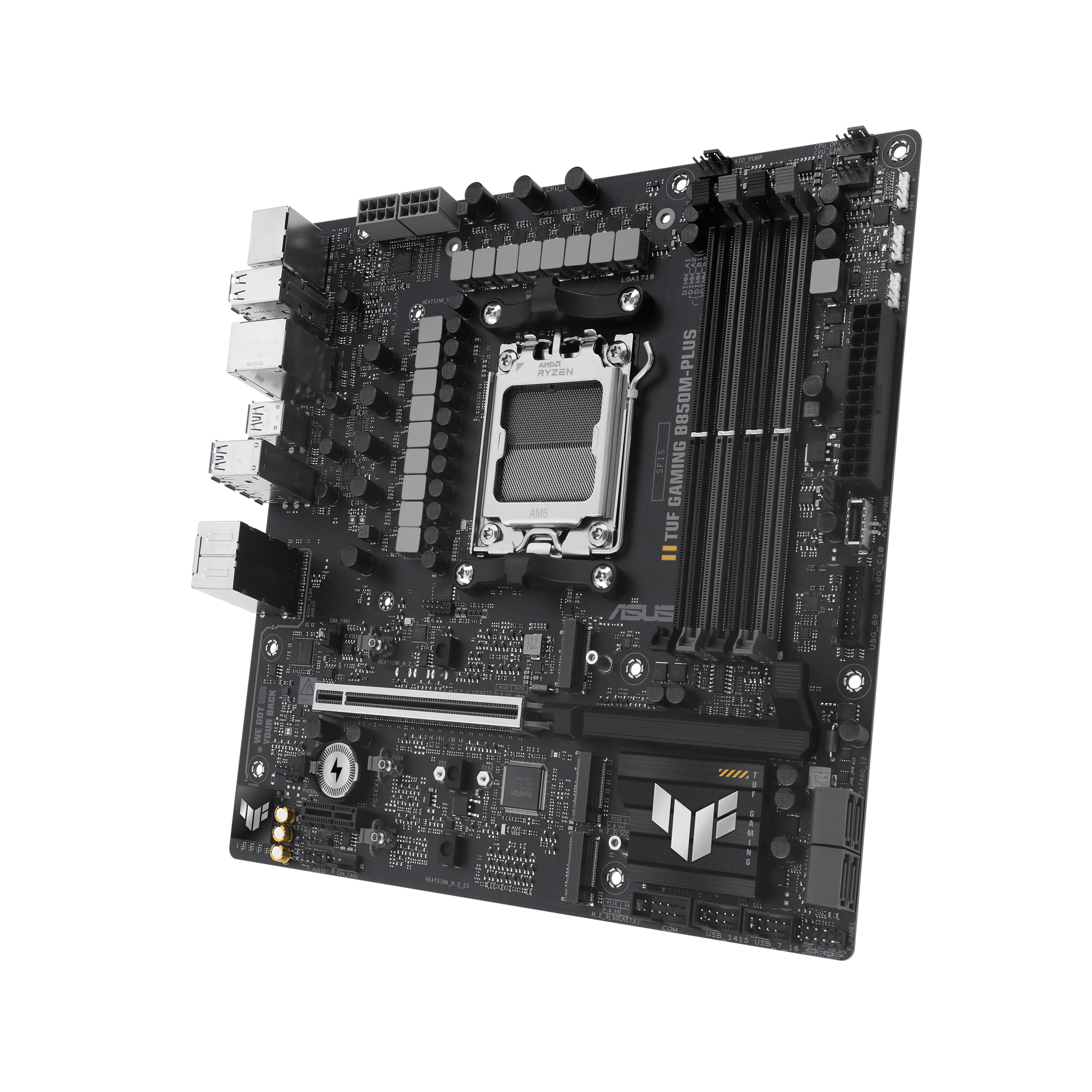 ASUS TUF Gaming B850M-Plus - AMD Sockel AM5 (Ryzen Zen4) - Micro/Mini/Flex-ATX