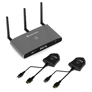 Kindermann KLICK & SHOW K-FX HDMI Kit - Drahtlos-Conferencing System - mit 2 Transmittern - Kabellos - HDMI
