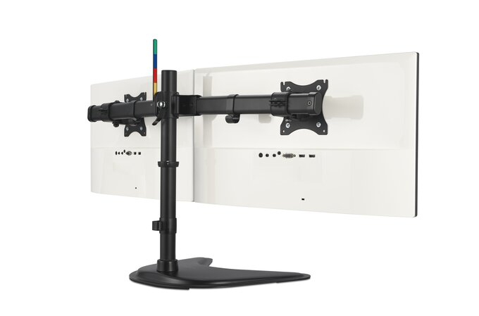 Kensington SmartFit - Aufstellung - f�r 2 Monitore - Stahl, Silikonpad - Bildschirmgr��e: bis zu 68,6 cm (bis zu 27 Zoll)