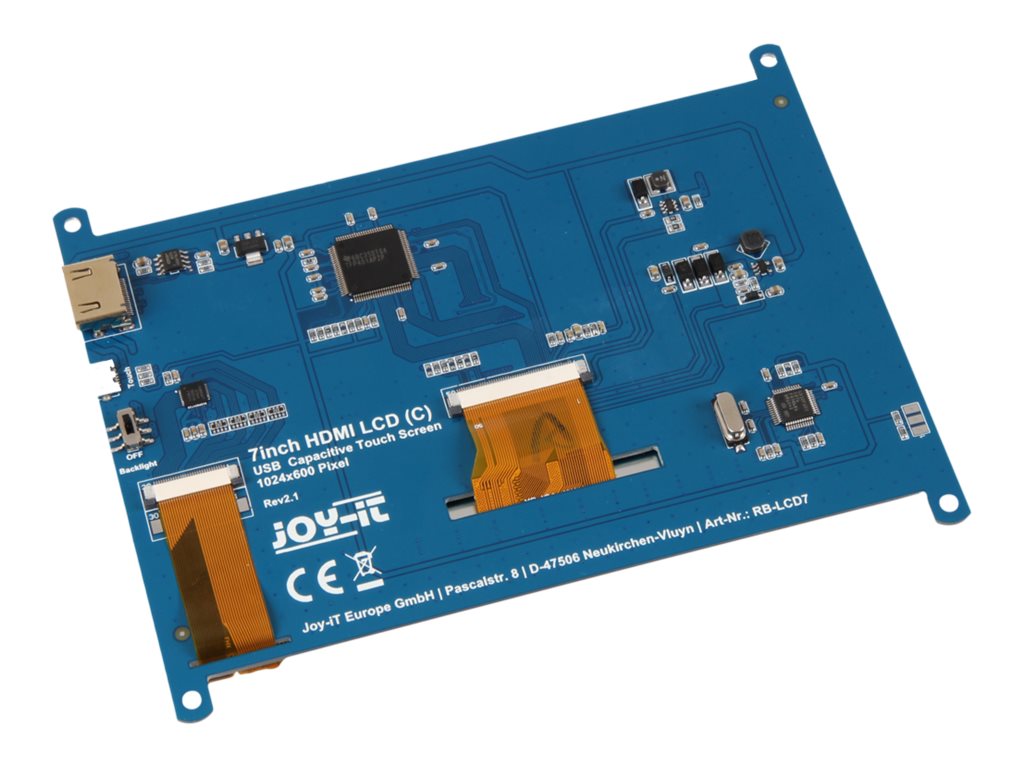 Joy-iT RB-LCD-7-2 development board accessory Display Black, Blue