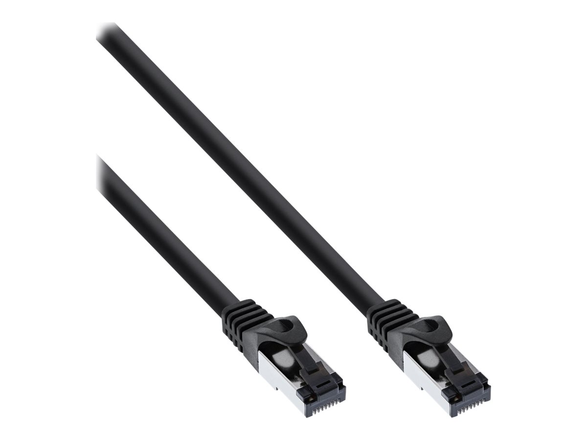 InLine Patch Cable S/FTP PiMF Cat.8.1 halogen free 2000MHz black, 1m