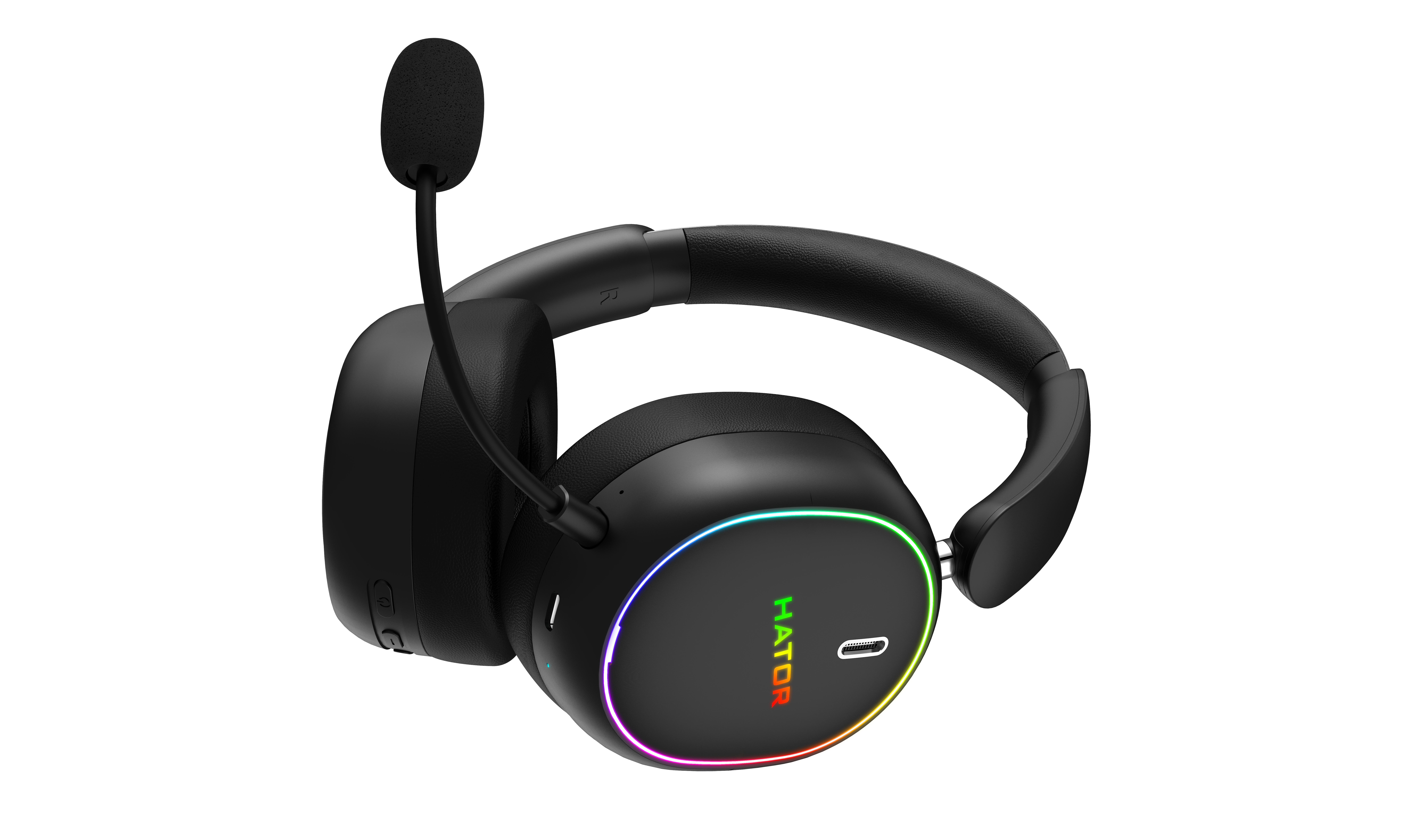 HATOR Phoenix 2 Wireless Headset Wired & Wireless Head-band Gaming USB Type-C / USB Type-A Bluetooth Black