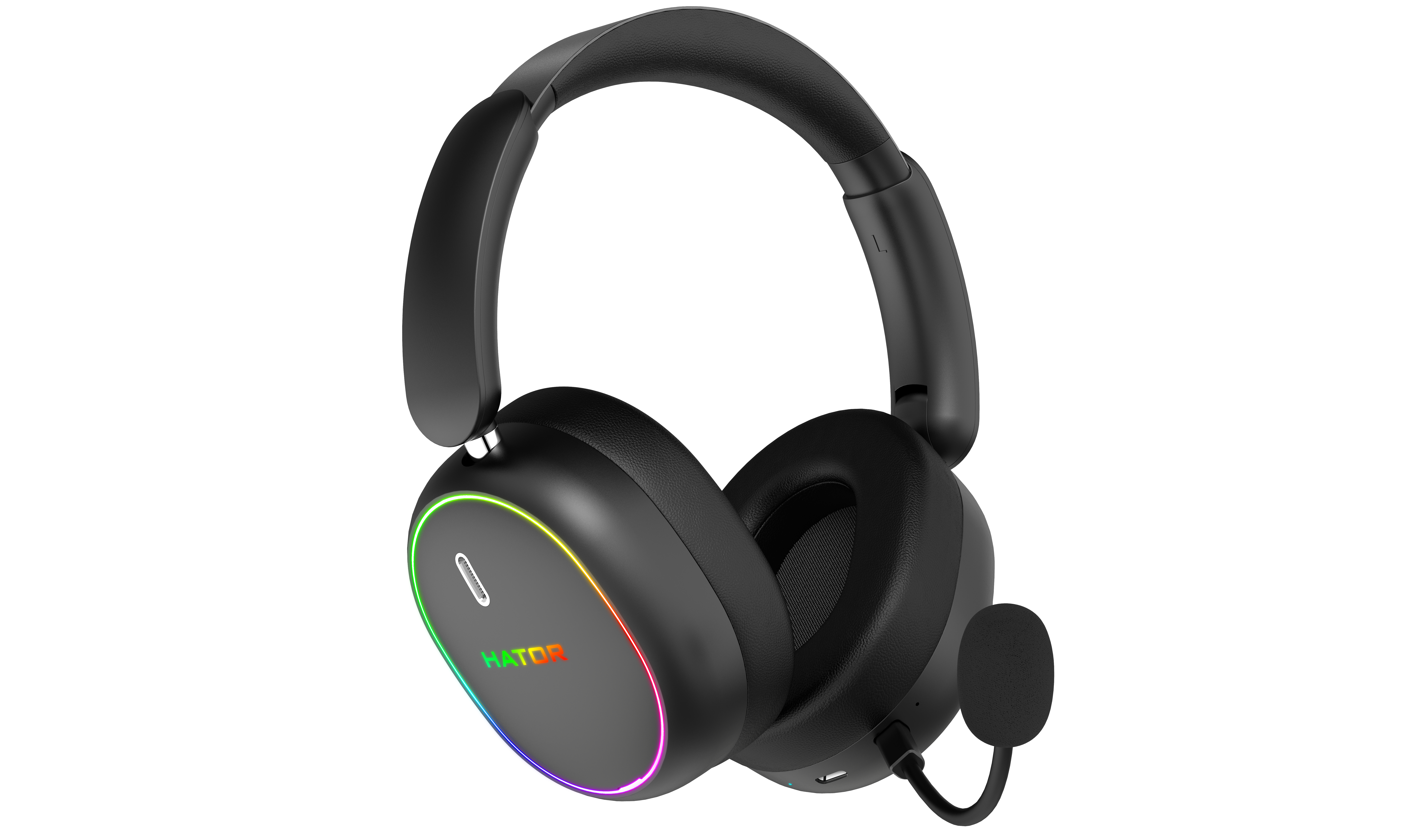 HATOR Phoenix 2 Wireless Headset Wired & Wireless Head-band Gaming USB Type-C / USB Type-A Bluetooth Black