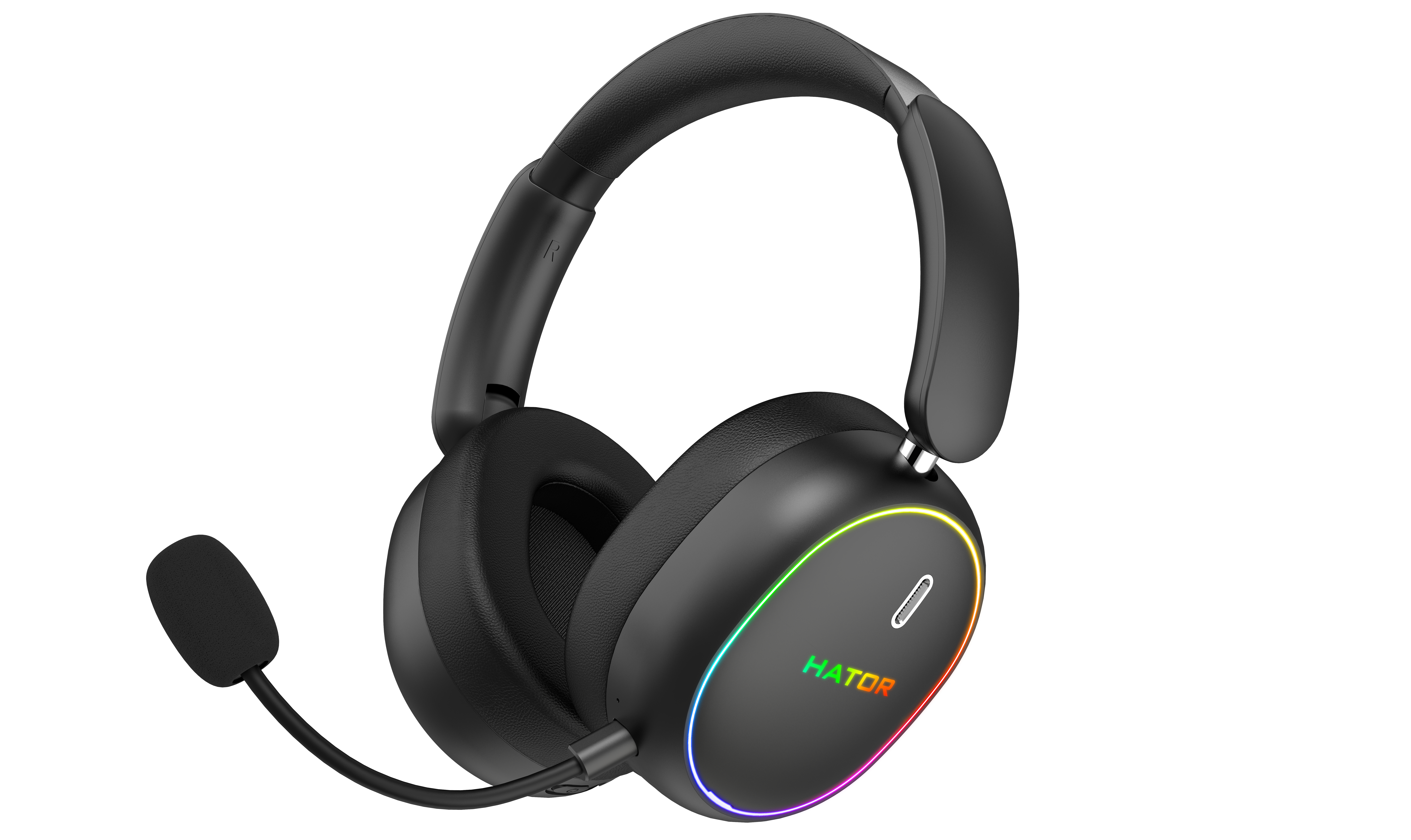 HATOR Phoenix 2 Wireless Headset Wired & Wireless Head-band Gaming USB Type-C / USB Type-A Bluetooth Black