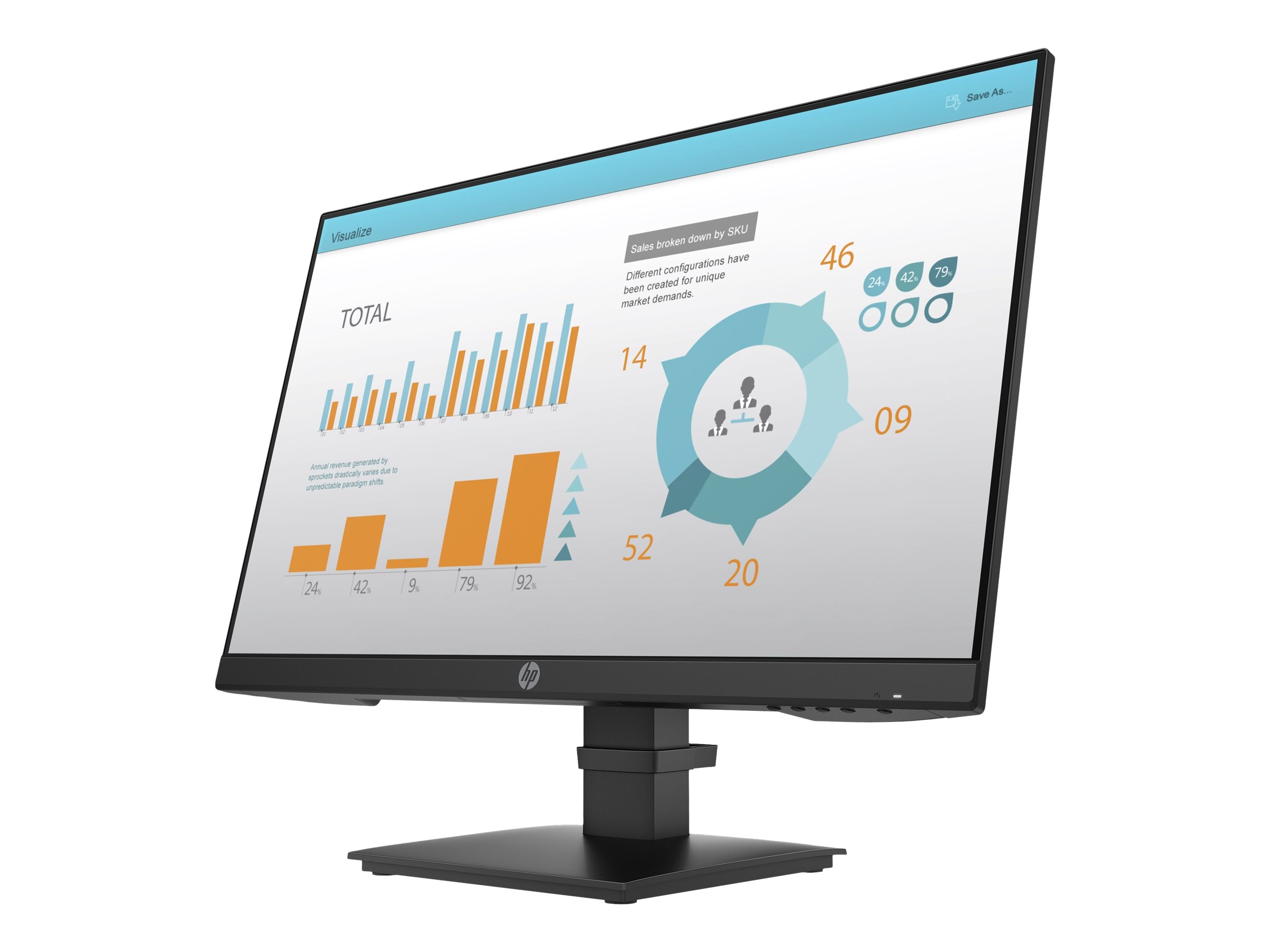 HP P-Series P24 G4 pantalla para PC 60,5 cm (23.8) 1920 x 1080 Pixeles Full HD