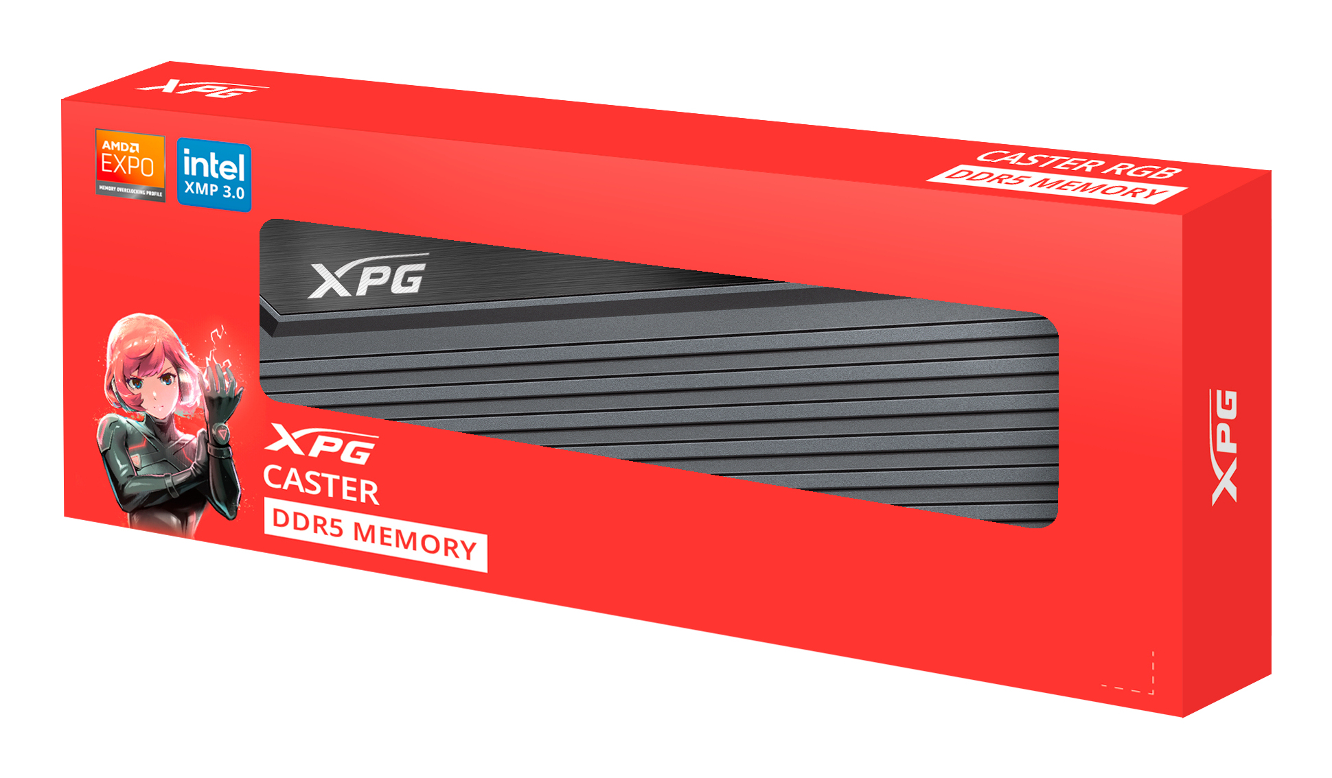 ADATA DIMM 32 GB DDR5-6400 2x 16 Dual-Kit grau AX5U6400C3216G-DCCAGY XPG Caster