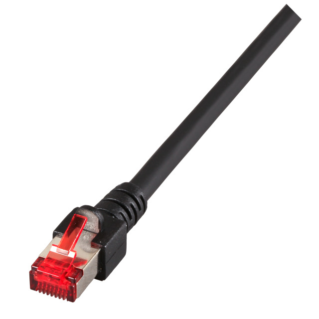 EFB Elektronik K5515.0,25 cable de red Negro 0,25 m Cat6 S/FTP (S-STP)