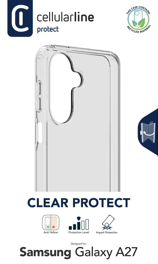 Cellularline Clear Strong Case f�r Samsung A27 5G