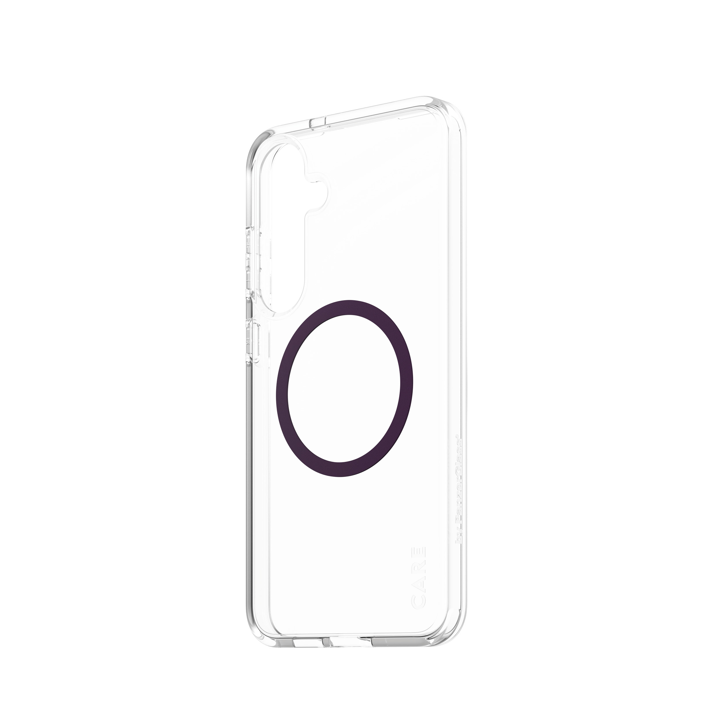 PanzerGlass CARE by � Flagship Case Transparent Urban Combat w. Plum Purple Qi Compatible Samsung Galaxy S25+