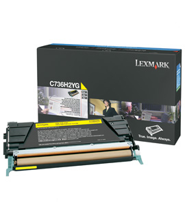Lexmark C736H2YG cartuccia toner 1 pz Originale Giallo