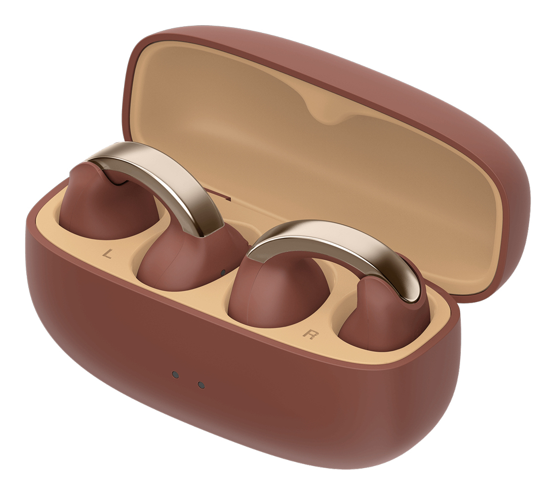 JVC HA-NP1T Auriculares True Wireless Stereo (TWS) Clip de oreja Llamadas/M�sica USB Tipo C Bluetooth Marr�n, Plata