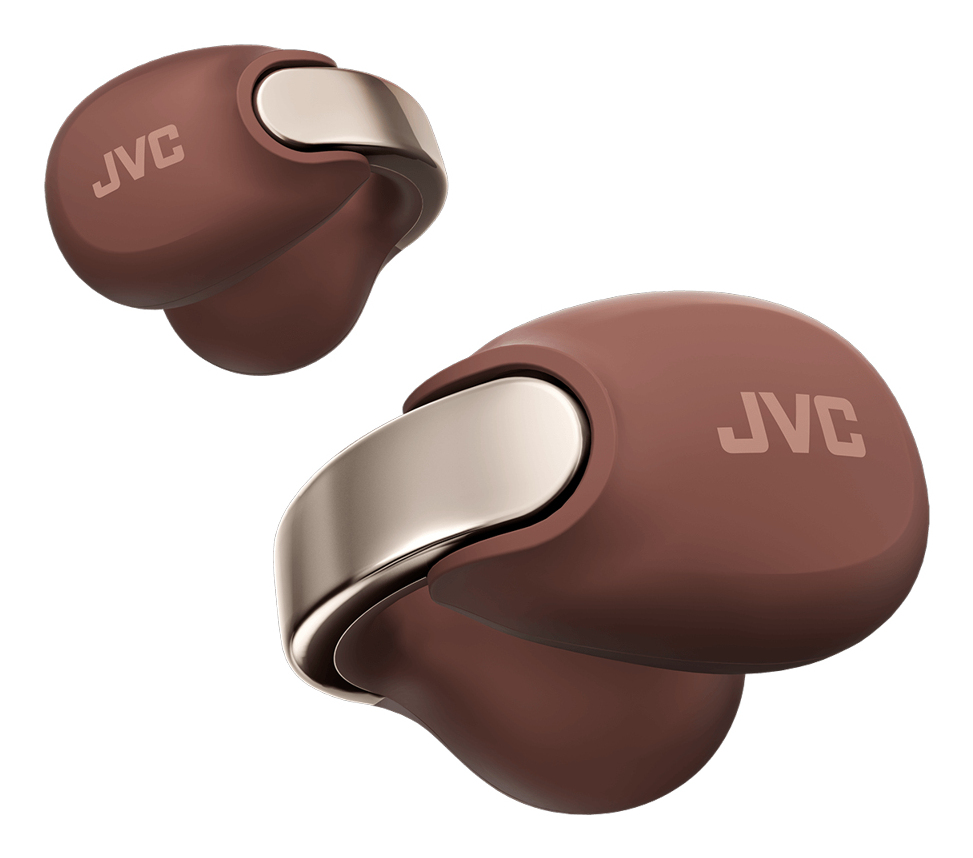 JVC HA-NP1T Auriculares True Wireless Stereo (TWS) Clip de oreja Llamadas/M�sica USB Tipo C Bluetooth Marr�n, Plata
