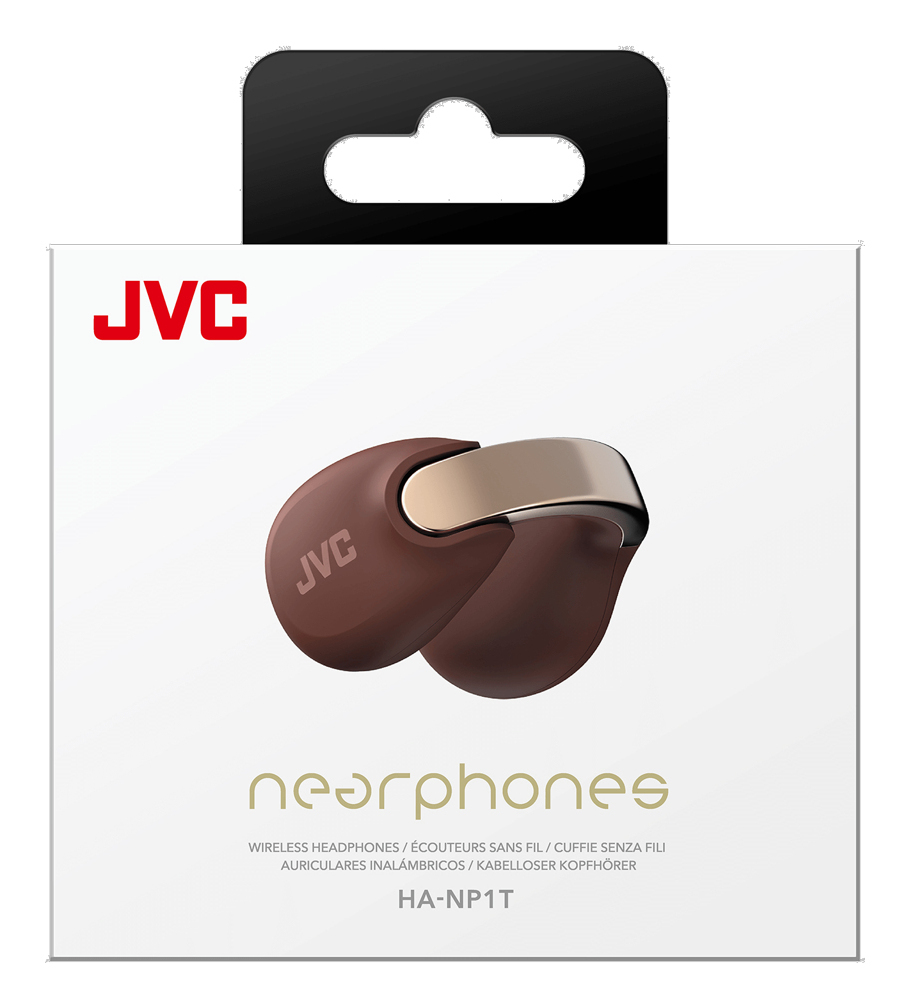 JVC HA-NP1T Auriculares True Wireless Stereo (TWS) Clip de oreja Llamadas/M�sica USB Tipo C Bluetooth Marr�n, Plata
