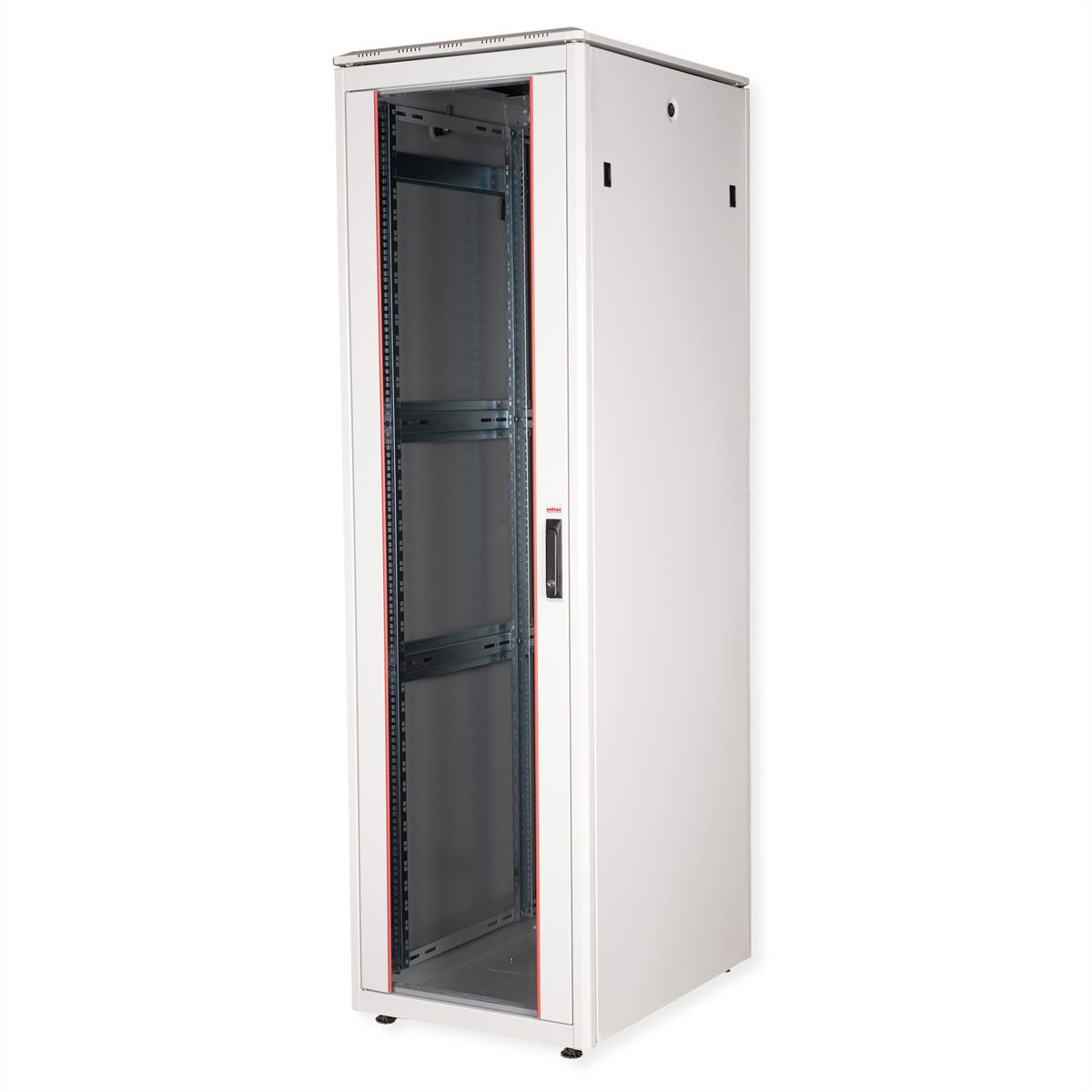 ROLINE Pro - Schrank Netzwerkschrank - mit Glast�r, 600 x 800 mm (B x T)