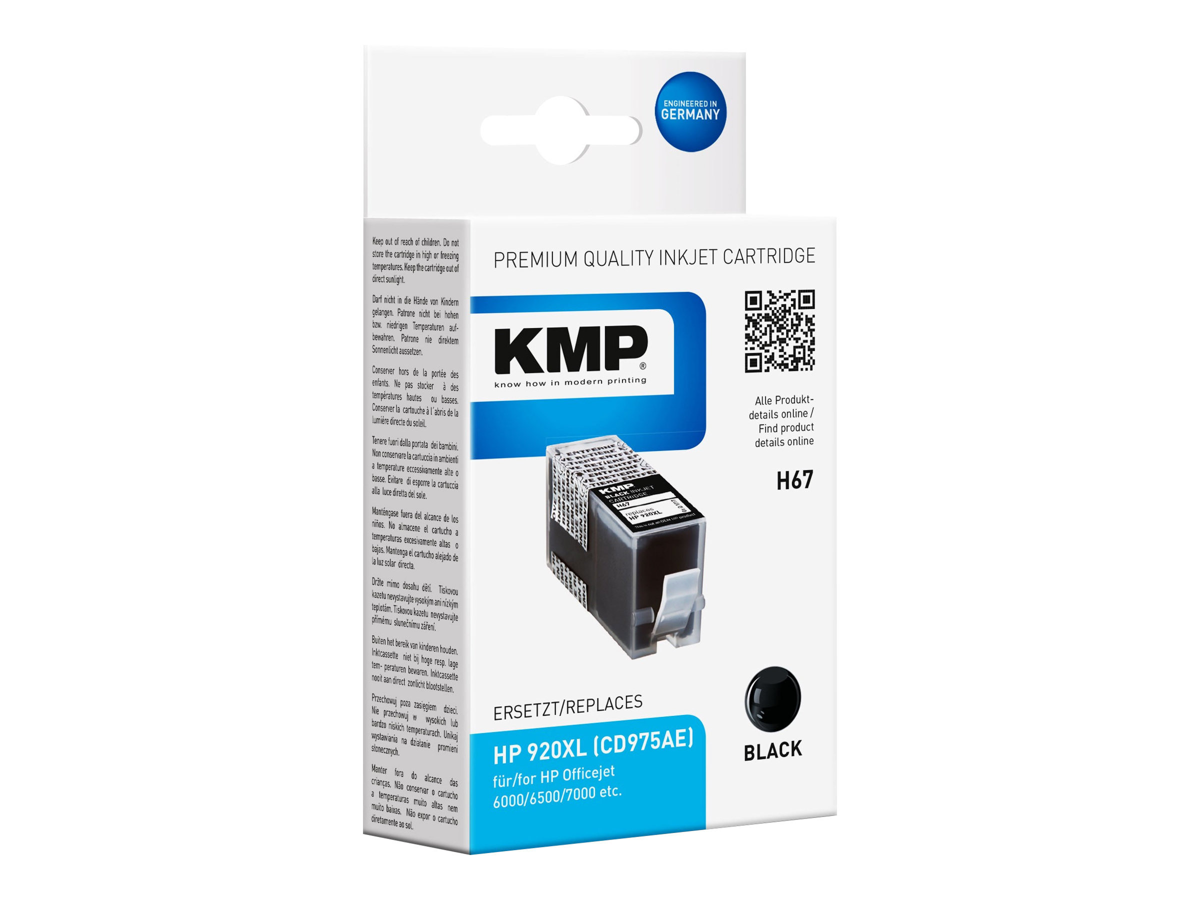KMP H67 cartuccia dinchiostro 1 pz Nero