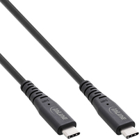 InLine USB4 Kabel - USB-C ST/ST - PD 240W - 8K60Hz - TPE schwarz - 2m